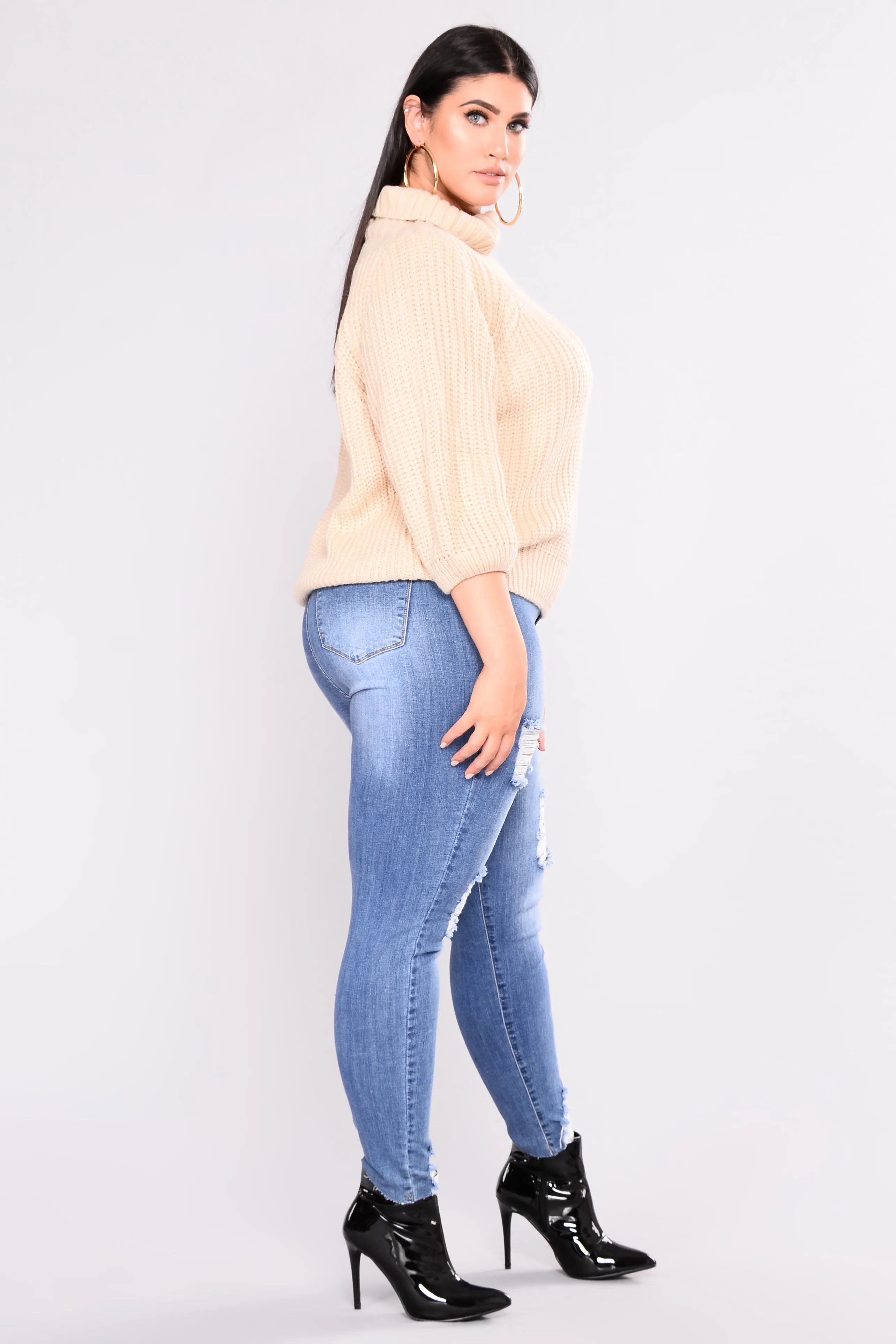 Allysa Off Shoulder Sweater - Natural