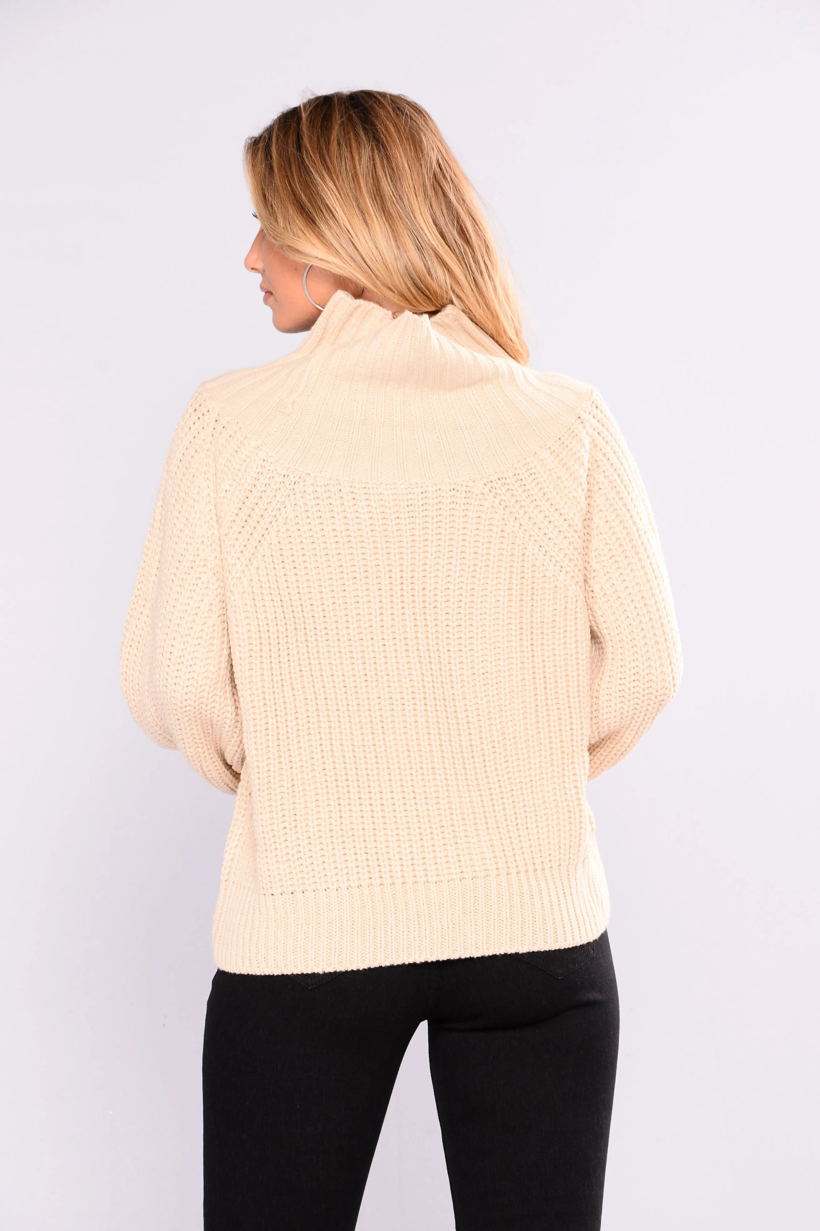 Allysa Off Shoulder Sweater - Natural