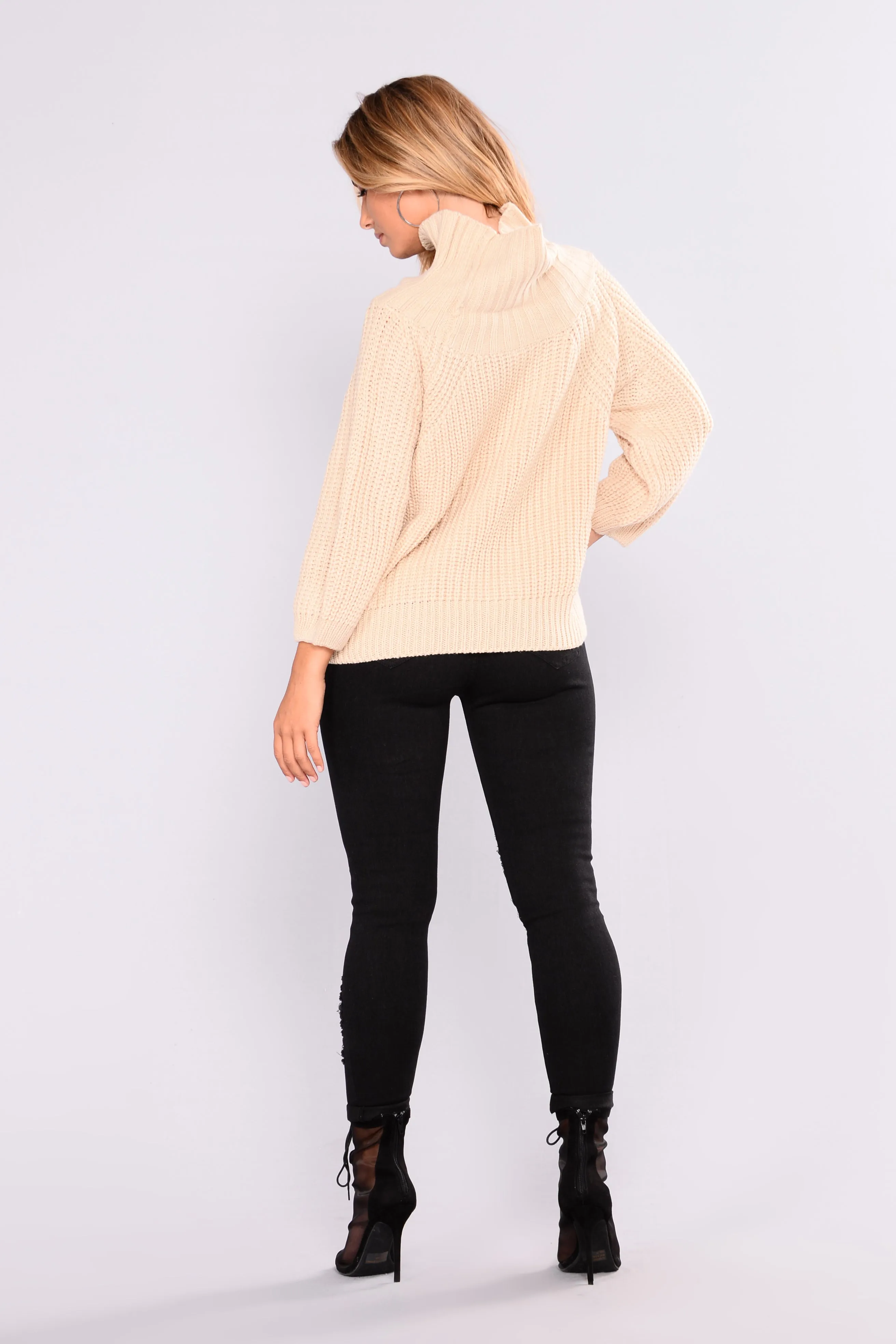 Allysa Off Shoulder Sweater - Natural