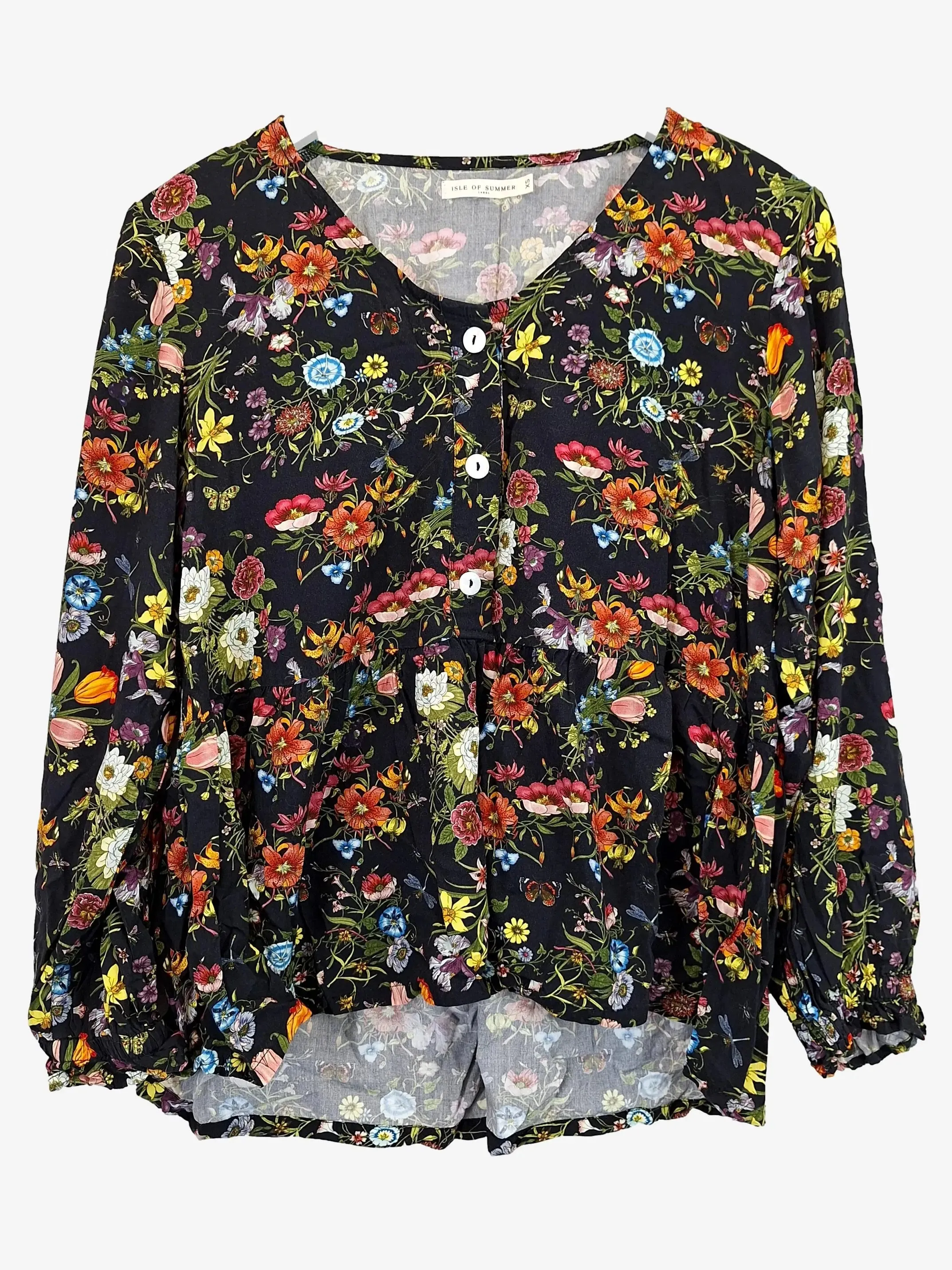 Assorted Brands Classic Feminine Floral Top Size XS