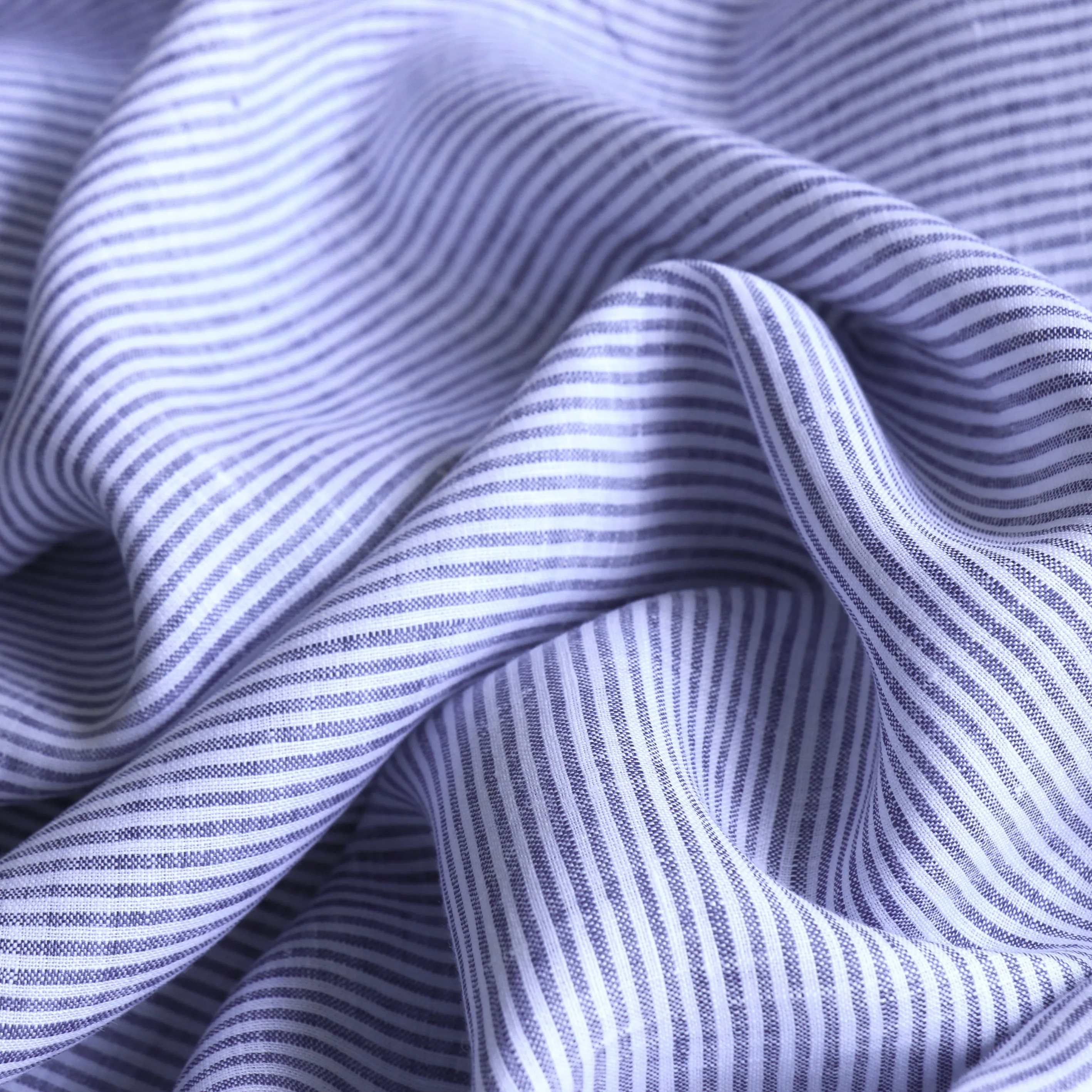 Bolzano Stripe Linen - Navy/White
