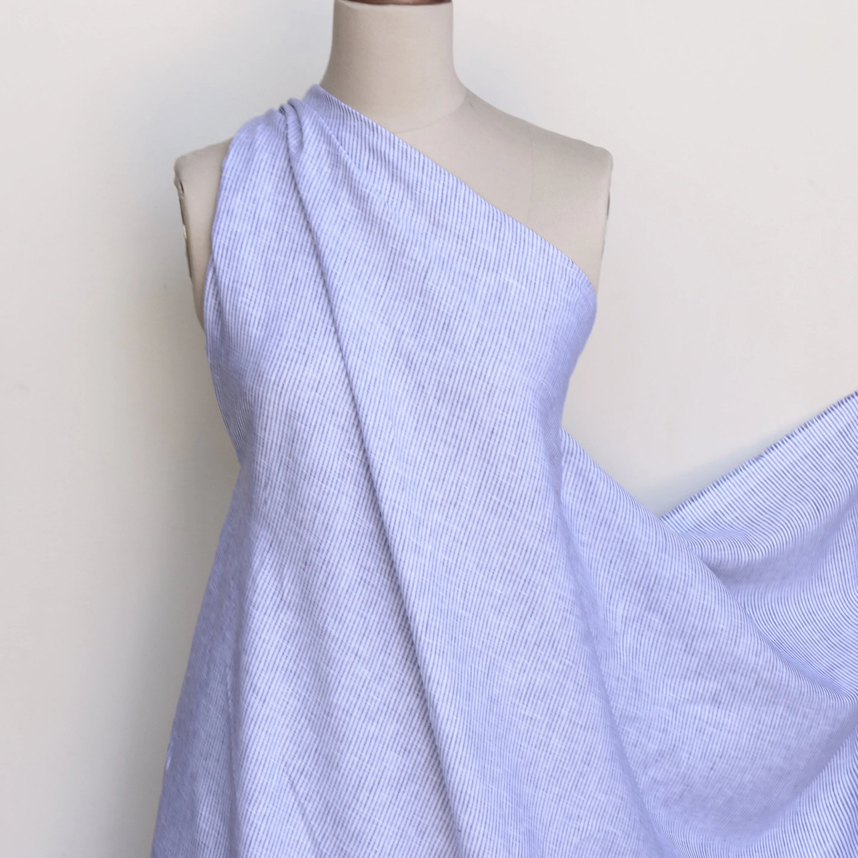 Bolzano Stripe Linen - Navy/White