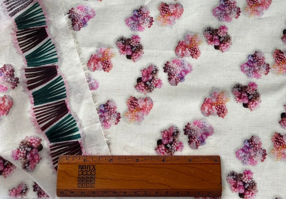 Border Print: Digital Sweet Summer Berries Cotton Sheeting (Made in Japan)