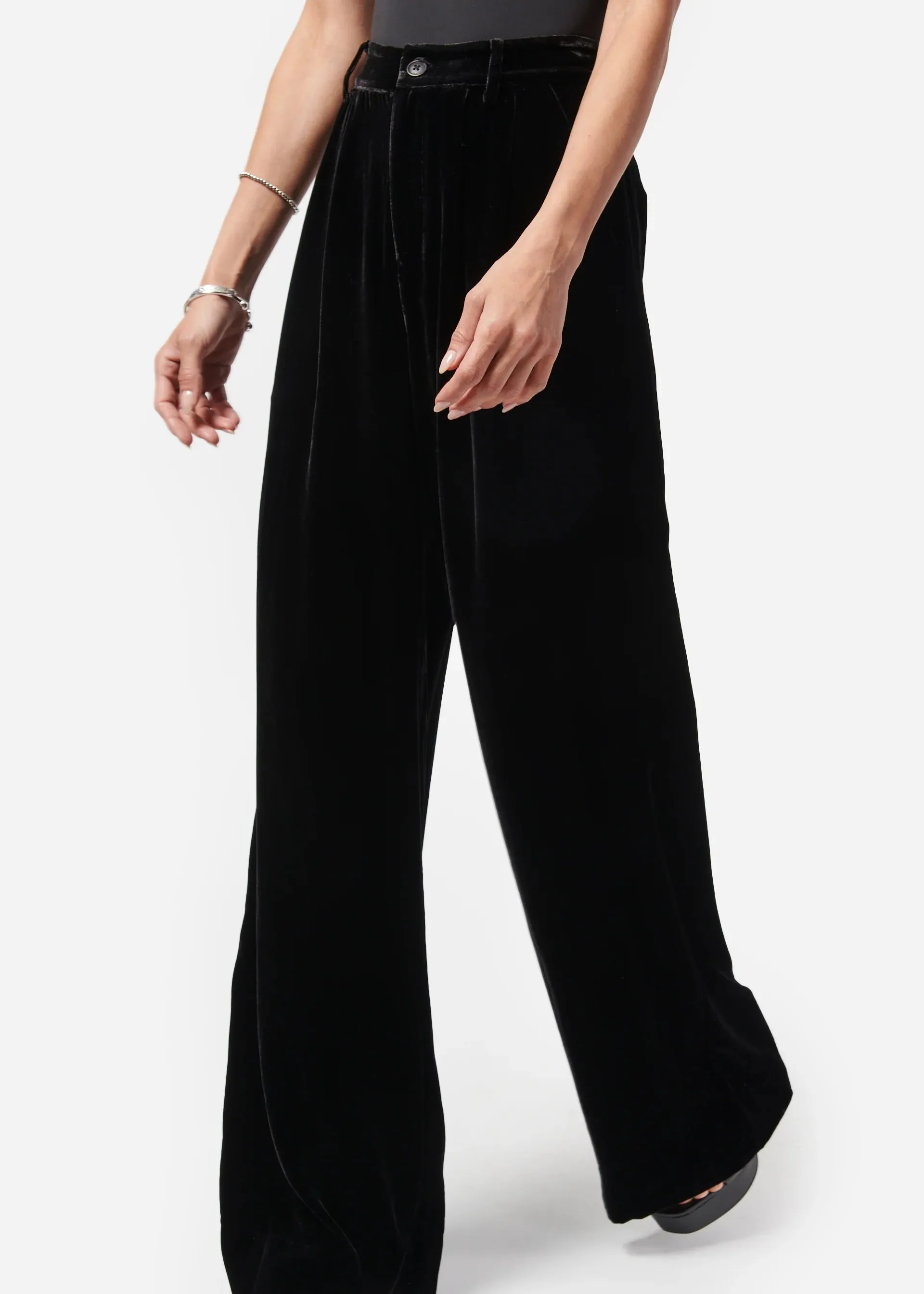 Cami Nyc Rylie Velvet Pant Black