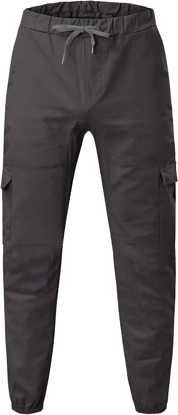 Cargo Pants for Men Big and Tall, Twill Cargo Pants Men's Wild Cargo Pants Sweatpants Active Soft Fleece Jogger Sport