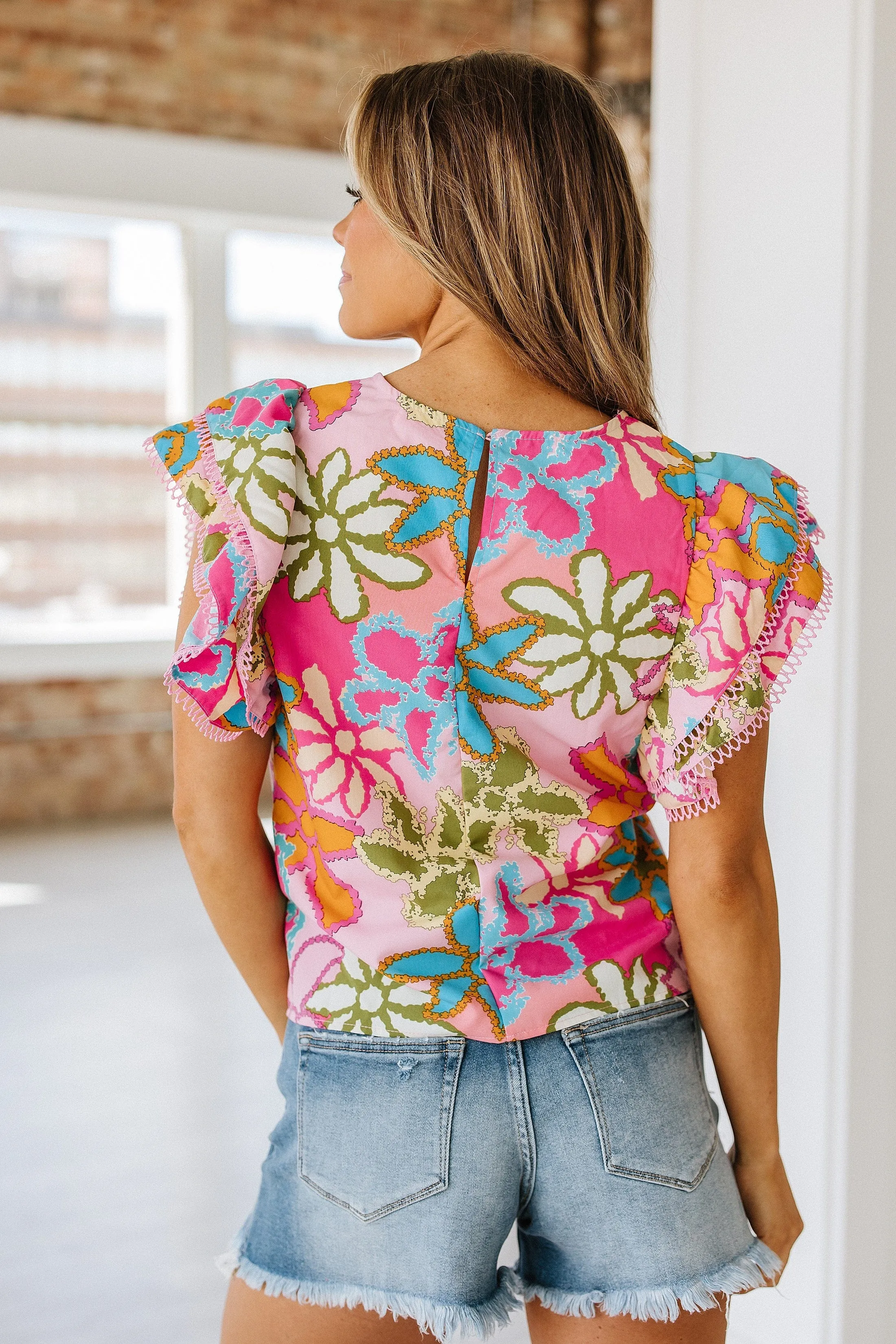 Cashay Tiered Ruffle Sleeve Blouse | DROPSHIP