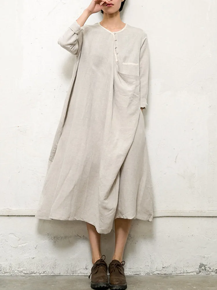 Casual Loose Pure Dress