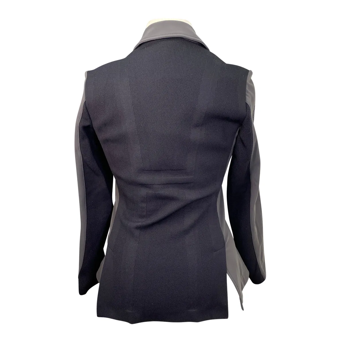 Cavalleria Toscana Tech Zip Knit Show Jacket in Black/Grey - Women's IT 48 (US 16)
