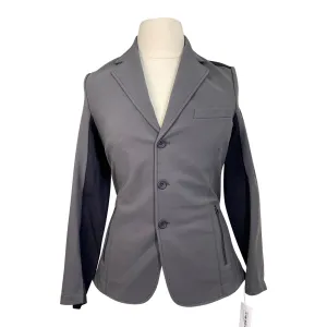 Cavalleria Toscana Tech Zip Knit Show Jacket in Black/Grey - Women's IT 48 (US 16)