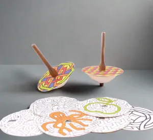 Create Your Own So and So Spinning Top Set