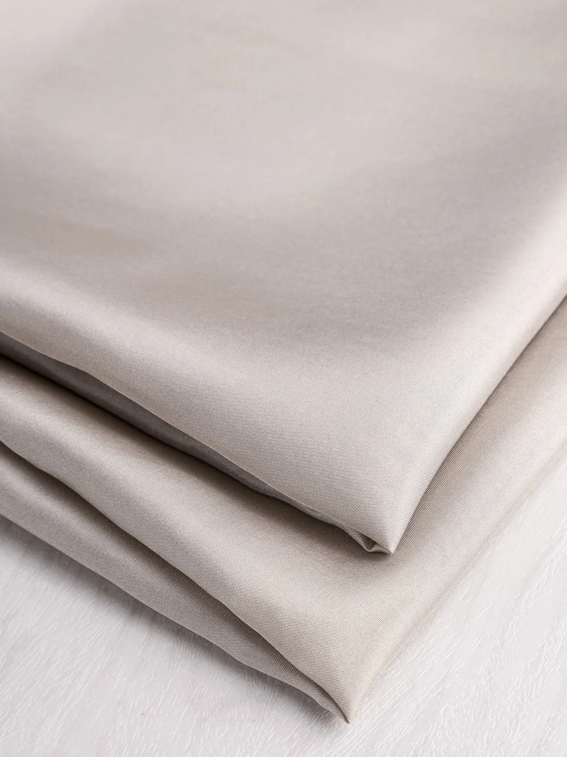 Designer Habotai Silk Deadstock - Sand