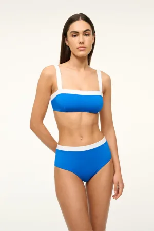 DEVON HIGH RISE BIKINI BOTTOM | SAPPHIRE WHITE