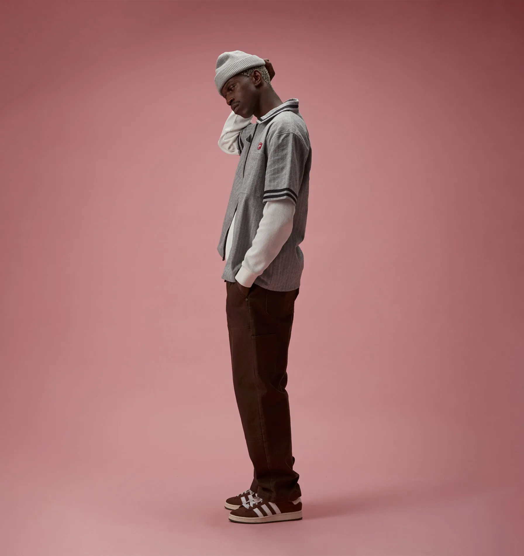 Double Knee Workers Pant - Fossil Brown