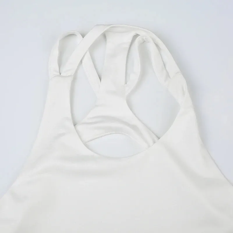 Elegant Backless Sleeveless Bandage Dress