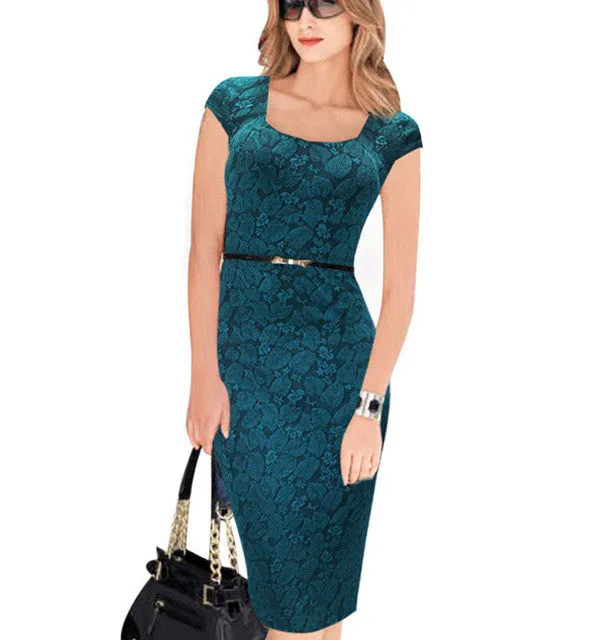 Elegant Floral Print Casual Dress