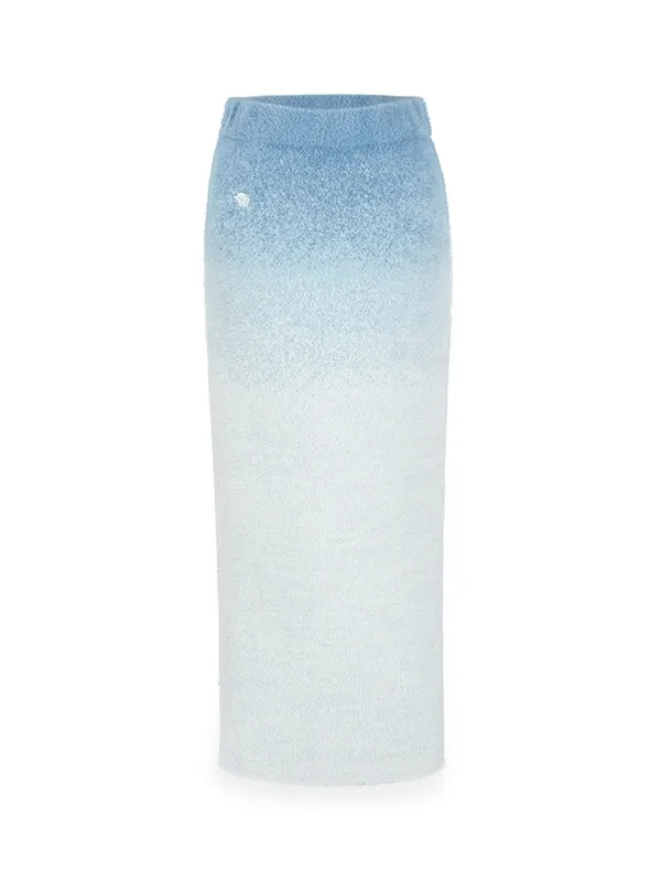 Gradation Knit Nichi Feminine Parka＆Pencil-Skirt
