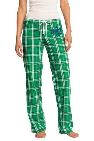 Monogrammed Juniors Pajama Flannel Plaid Pant