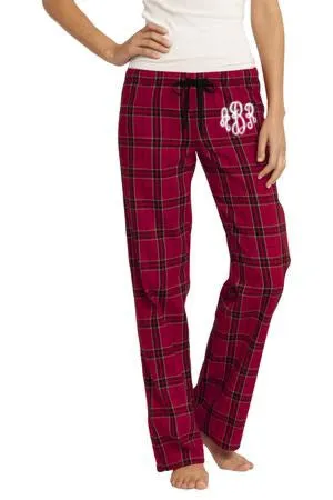 Monogrammed Juniors Pajama Flannel Plaid Pant