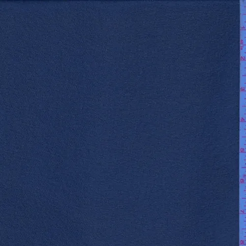 Navy Blue Mini Grid Chiffon Fabric