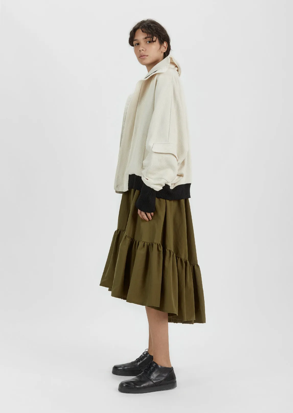 Oversized Cotton Blouson Jacket