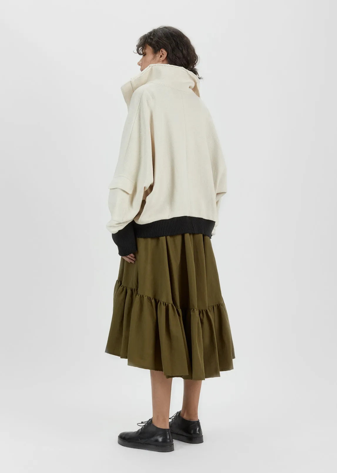 Oversized Cotton Blouson Jacket