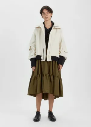 Oversized Cotton Blouson Jacket