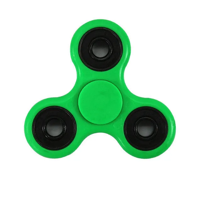 Plastic EDC Fidgets Hand Spinner For Autism and ADHD Children Adults Focus Keep Hands Busy High Quality Tri-Spinner Fidget Toy