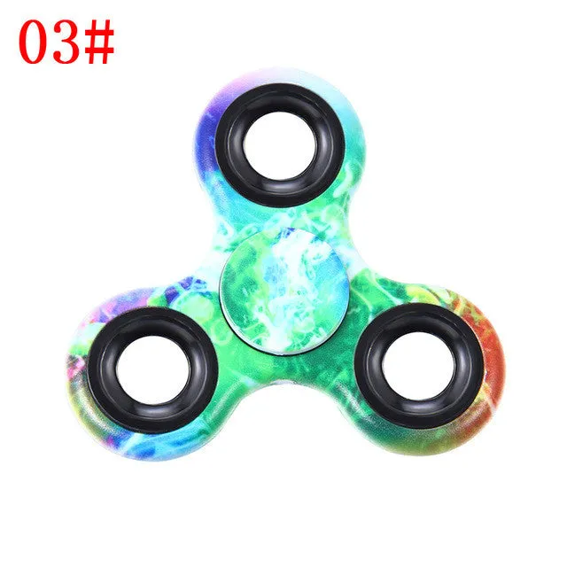 Plastic EDC Fidgets Hand Spinner For Autism and ADHD Children Adults Focus Keep Hands Busy High Quality Tri-Spinner Fidget Toy