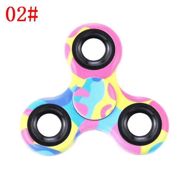 Plastic EDC Fidgets Hand Spinner For Autism and ADHD Children Adults Focus Keep Hands Busy High Quality Tri-Spinner Fidget Toy