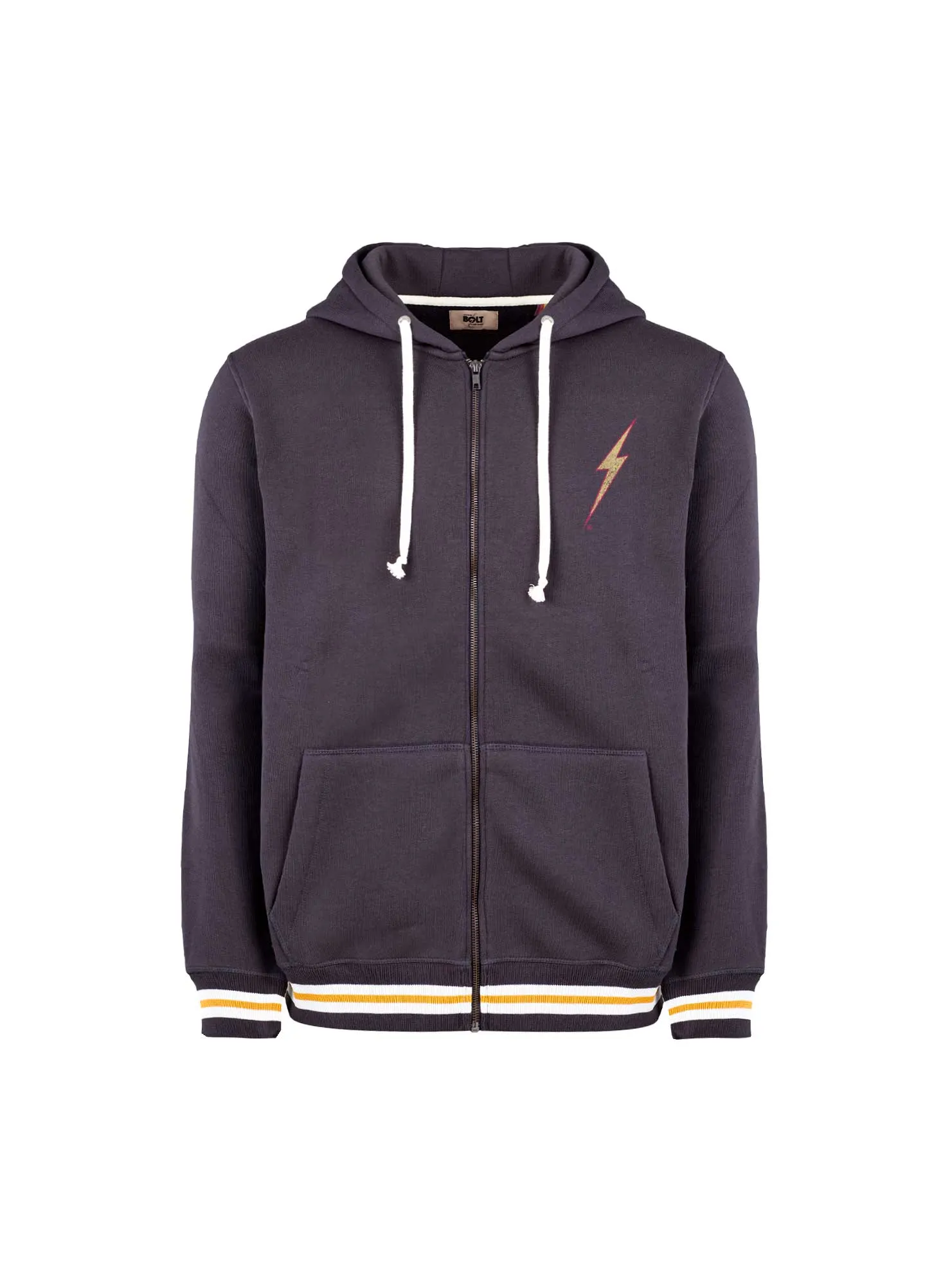 REGULAR ZIP HOODIE WITH FRONT AND BACK PRINT