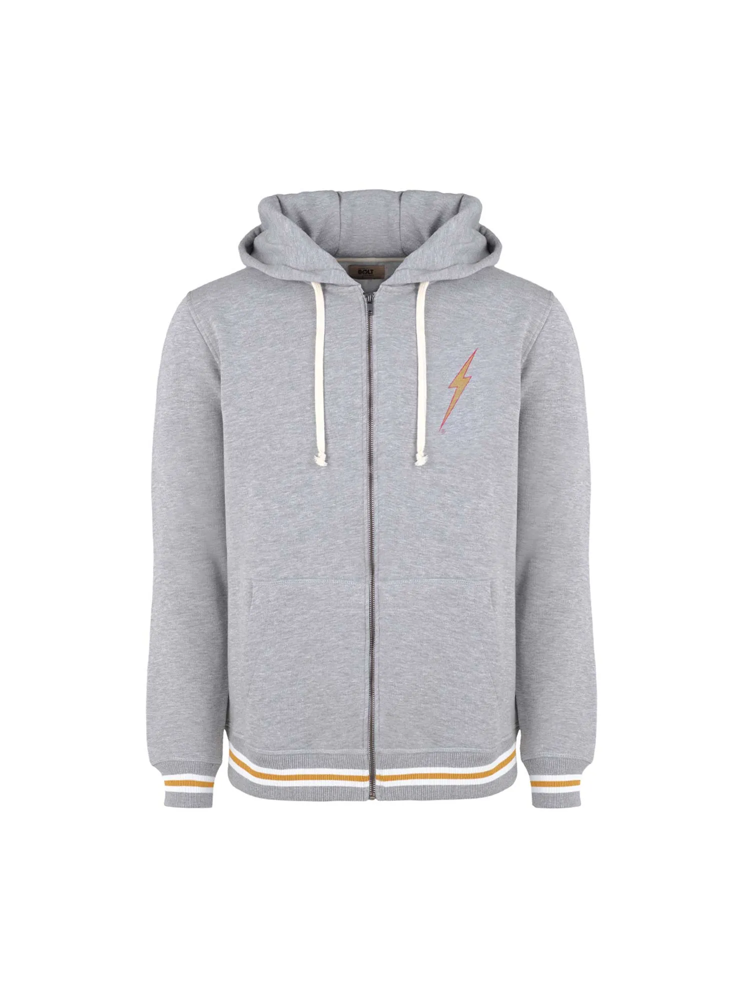 REGULAR ZIP HOODIE WITH FRONT AND BACK PRINT