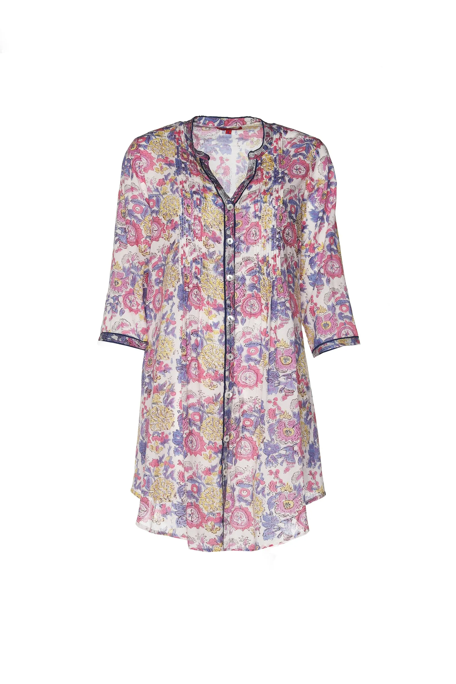 Shimla Tunic Hand Block Printed in Pure Cotton Only Size M-12