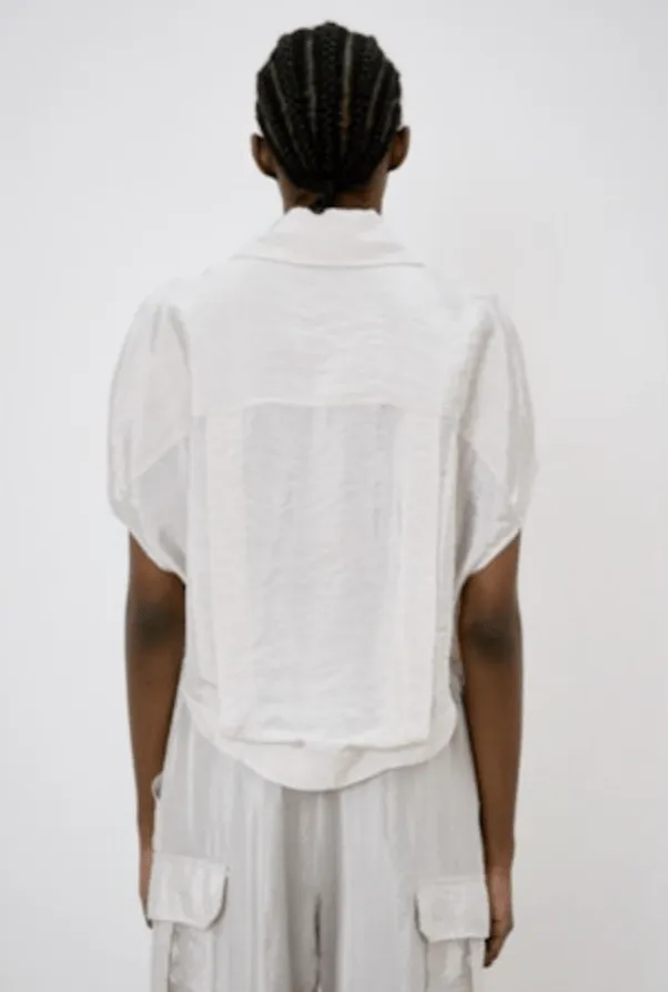 Short Sleeve Button Down Top