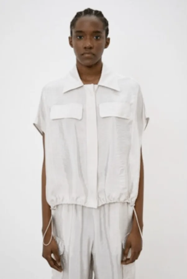 Short Sleeve Button Down Top