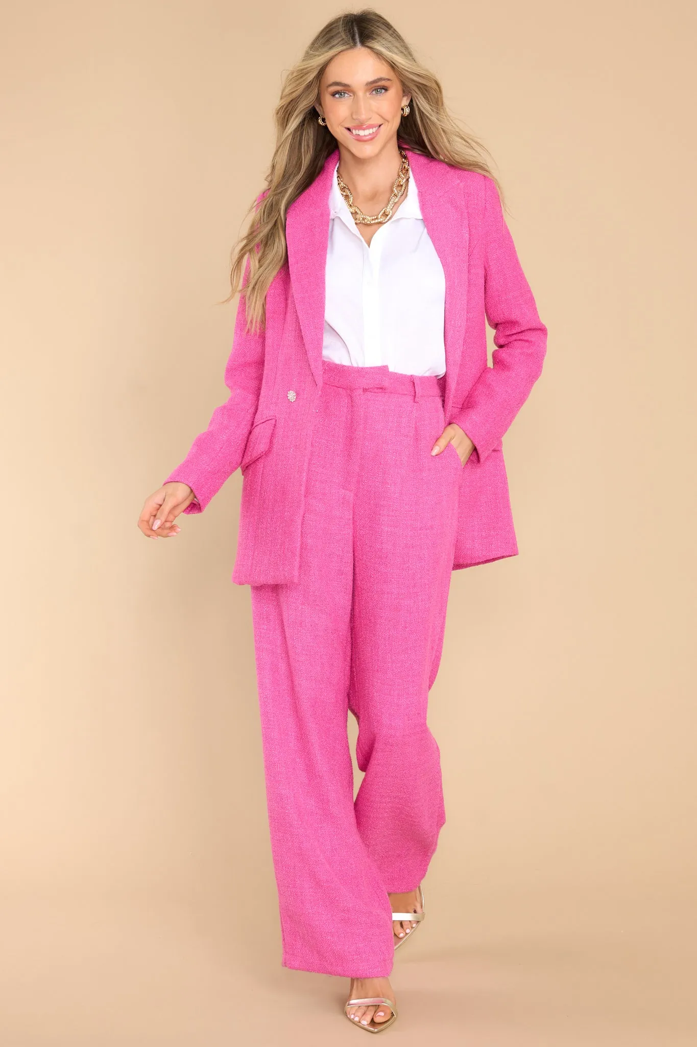 Showcasing My Talents Fuchsia Pants