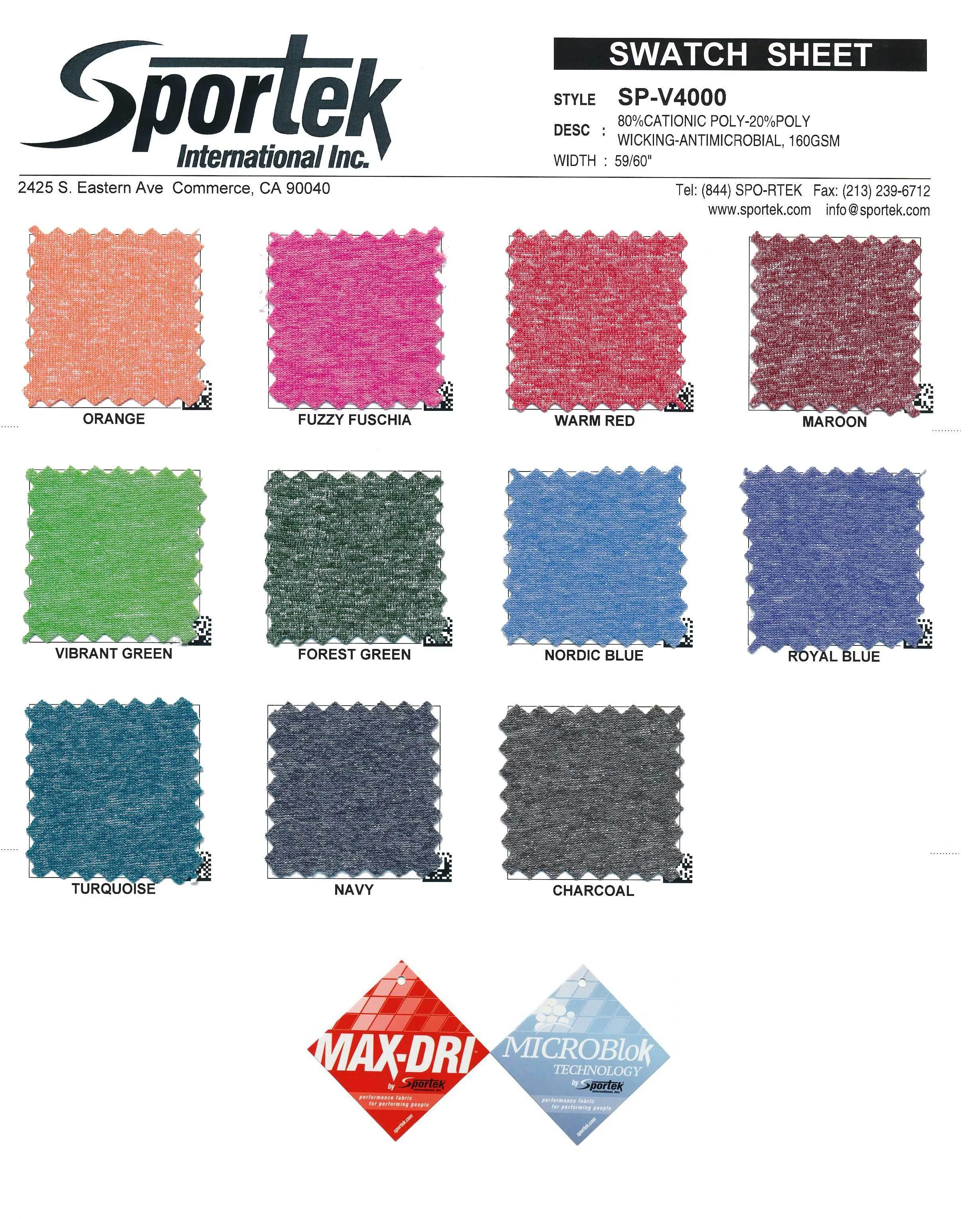 SP-V4000 Wicking-Antimicrobial