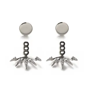 Spike Pavé Ear Jacket Earrings