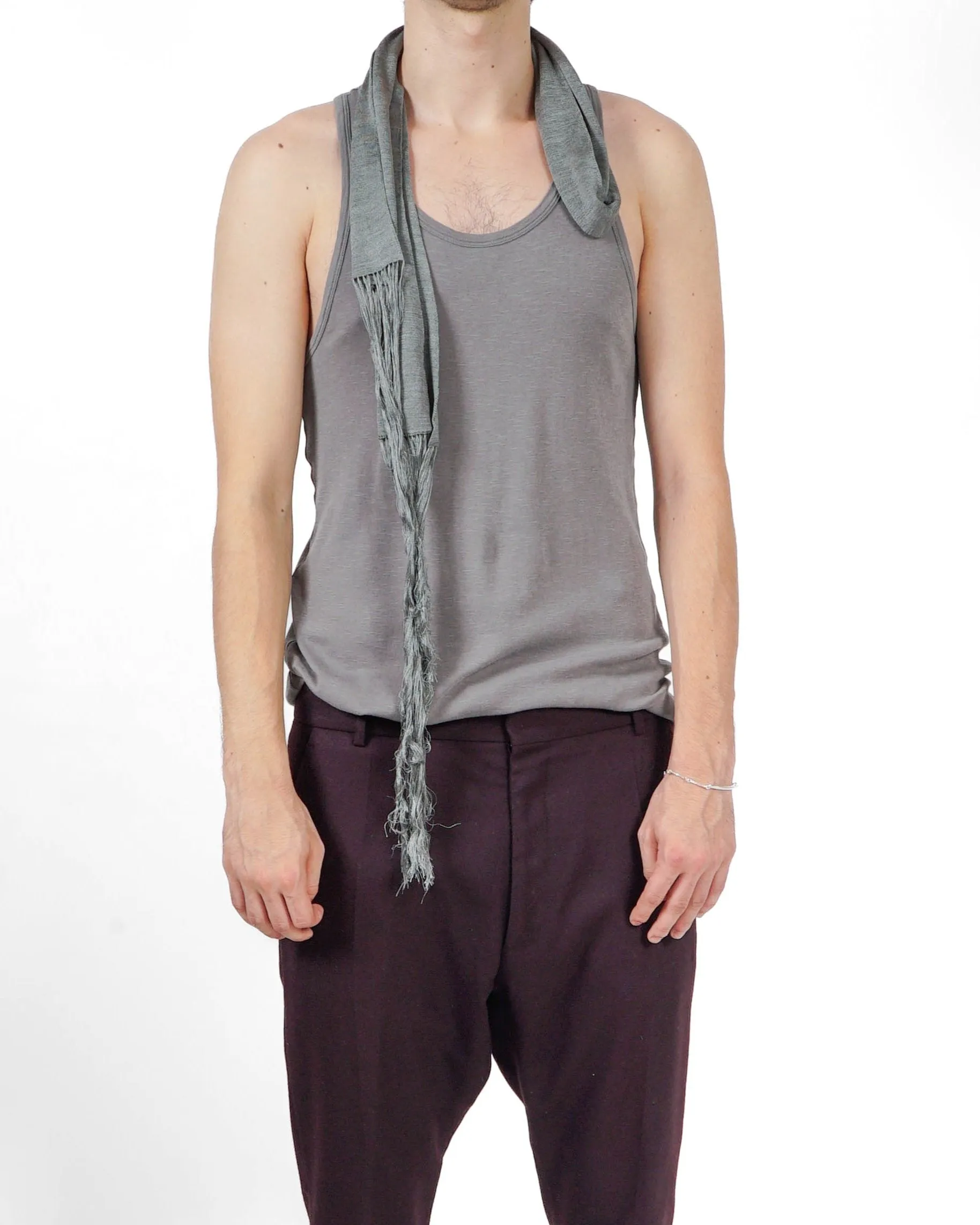 SS16 Classic Tanktop in Grey Silk