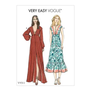V9311 Misses' Dress (size: 6-8-10-12-14-16-18-20-22)
