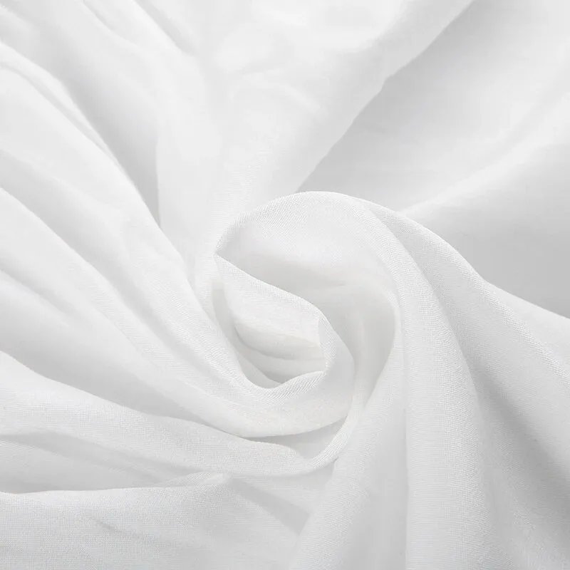 White Loose Low Waist Maxi Skirt