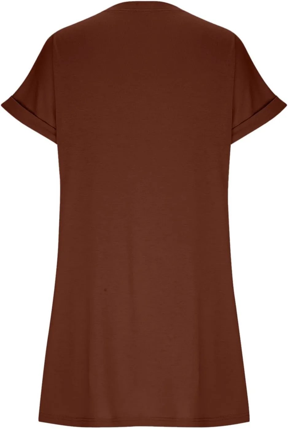 Womens Casual Summer Mini Tunic Dresses Short Sleeve Shift Dress Loose Crewneck Tshirt Sundress with Pockets